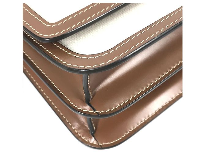 Borsa a spalla beige Burberry - vista 7
