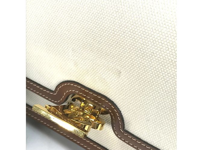 Borsa a spalla beige Burberry - vista 9