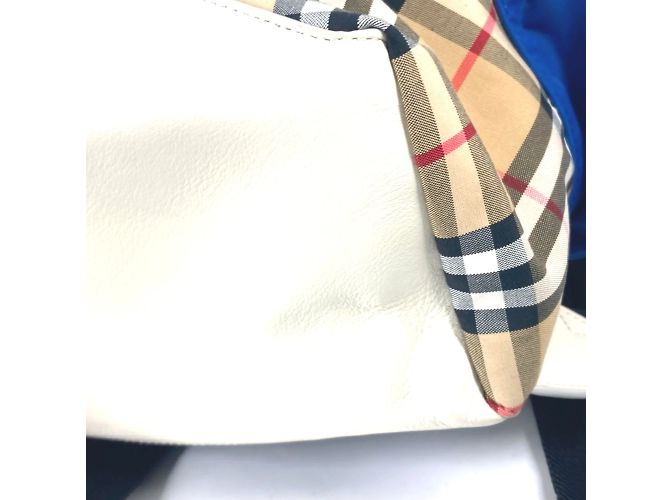 Zaino in pelle beige Burberry - vista 7