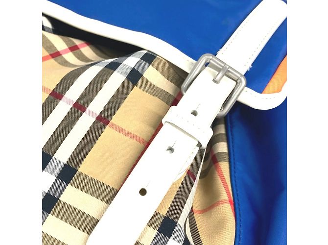Zaino in pelle beige Burberry - vista 8