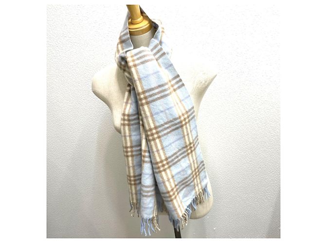 Stola a quadri blu Burberry - vista 2