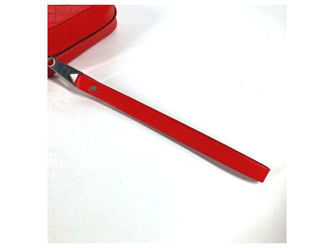 Clutch in pelle rossa Bottega Veneta - vista 6