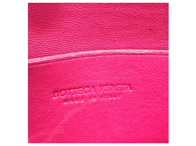 Borsa a spalla in pelle rosa Bottega Veneta - vista 13