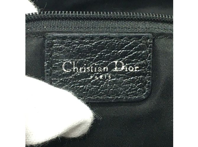 Christian Dior Tote Bag mit schwarzer Blumenstickerei - Ansicht 11