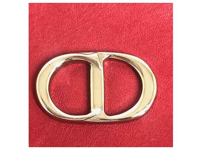 Borsa a spalla in pelle rossa Christian Dior Rosso - vista 10