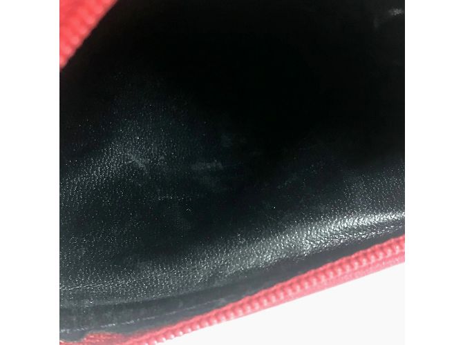 Borsa a spalla in pelle rossa Christian Dior Rosso - vista 12