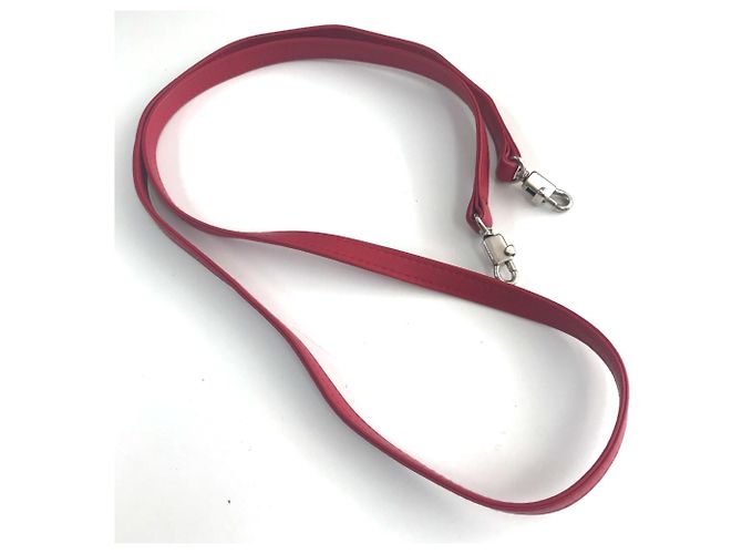 Borsa a spalla in pelle rossa Christian Dior Rosso - vista 14