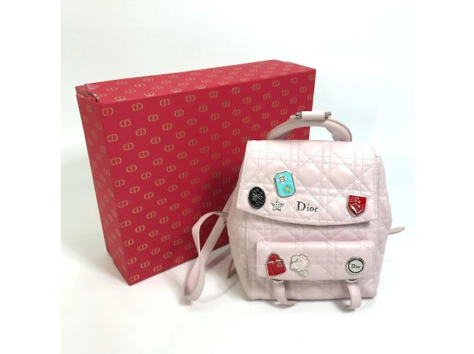 Zaino piccolo Cannage Stardust di Christian Dior Rosa - vista 16