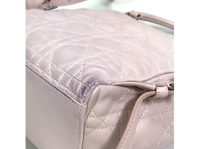 Zaino piccolo Cannage Stardust di Christian Dior Rosa - vista 5