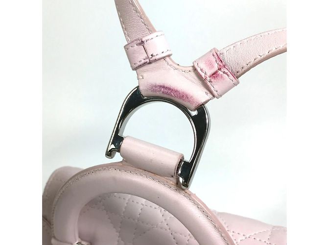Zaino piccolo Cannage Stardust di Christian Dior Rosa - vista 6