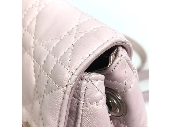 Zaino piccolo Cannage Stardust di Christian Dior Rosa - vista 7
