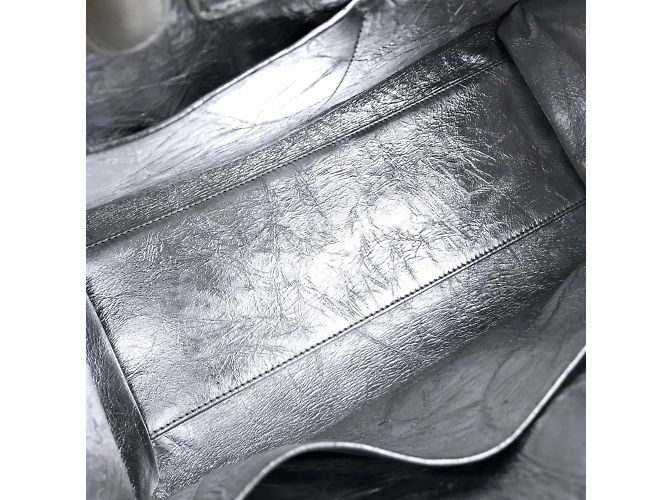 Borsa a mano metallica argento Christian Dior - vista 3