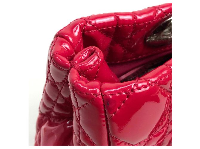 Christian Dior Cannage Soft Emaille-Handtasche Pink - Ansicht 6