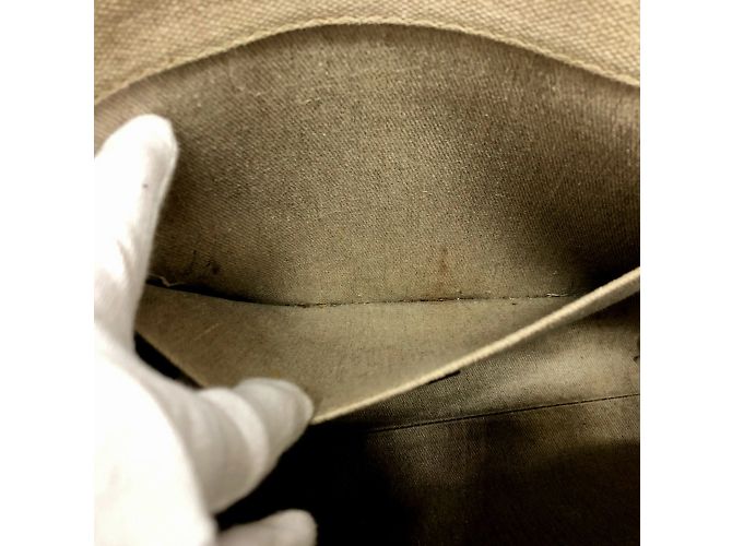 Borsa tote Chloé in tessuto beige - vista 15