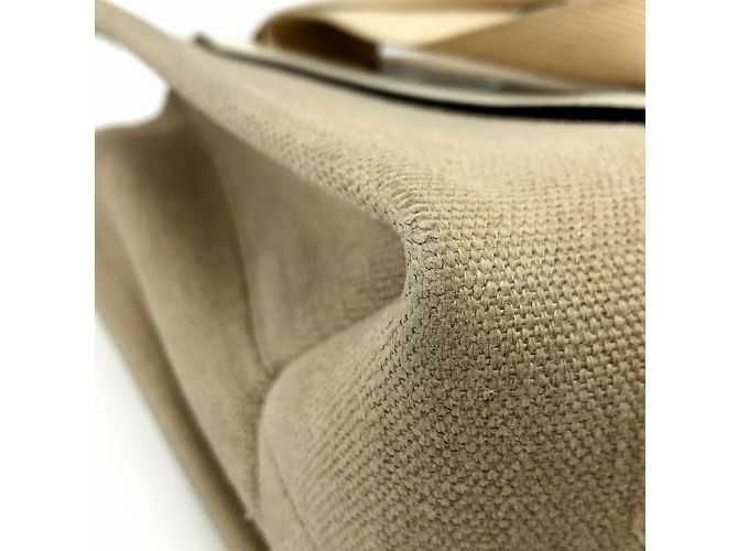 Borsa tote Chloé in tessuto beige - vista 6