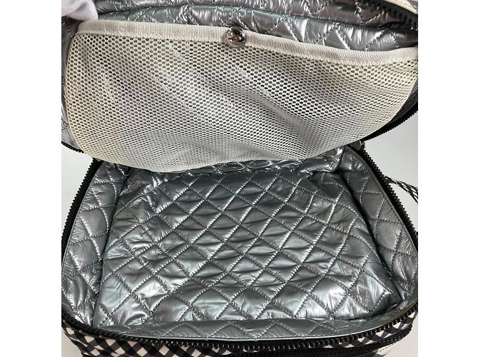 Borsa a spalla in tessuto bianco Chanel - vista 11