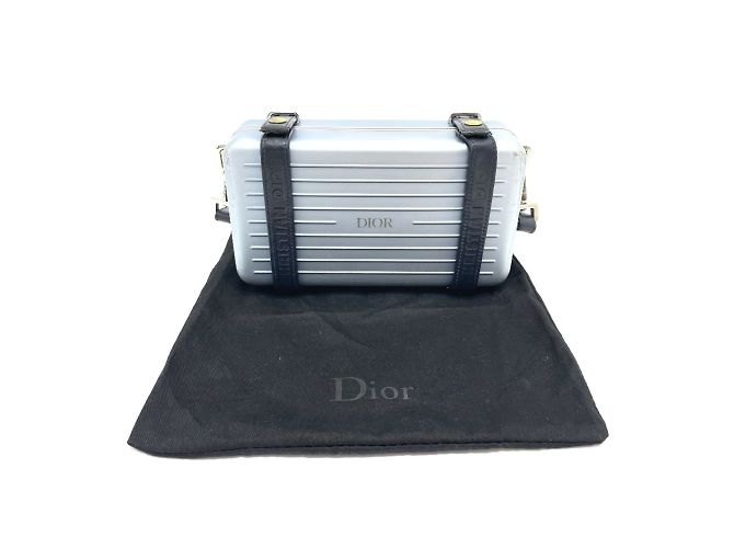Portafoglio della collaborazione Christian Dior Rimowa Blu - vista 12