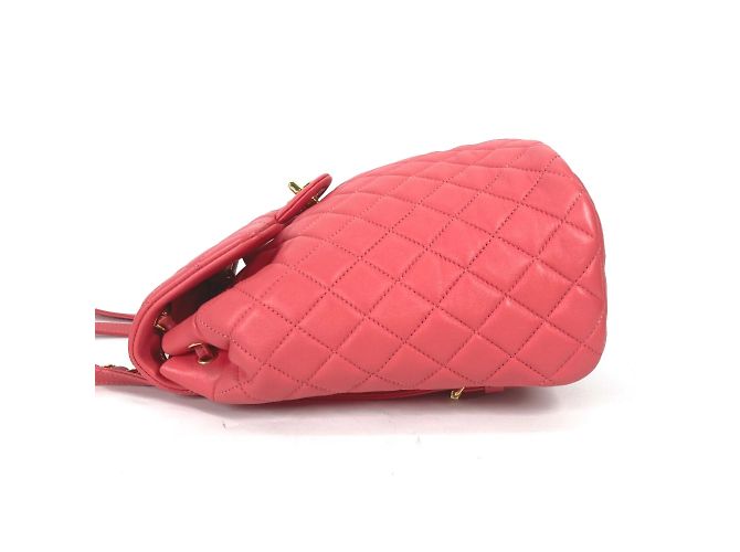 Chanel Pink Leather Backpack - view 3
