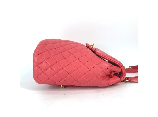 Chanel Pink Leather Backpack - view 4