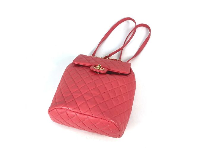 Chanel Pink Leather Backpack - view 9