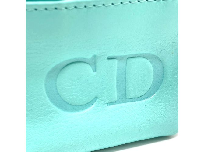 Mini borsa charm Christian Dior Blu - vista 7