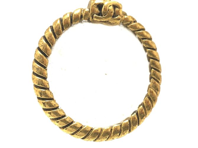 Collana in catena dorata vintage Chanel D'oro - vista 2