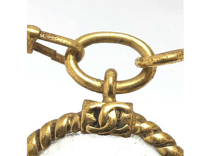 Collana in catena dorata vintage Chanel D'oro - vista 4