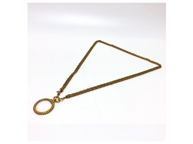 Collana in catena dorata vintage Chanel D'oro - vista 5