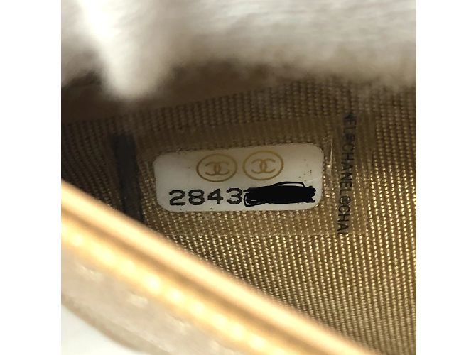Chanel Beiger Leder Langgeldbörse - Ansicht 10