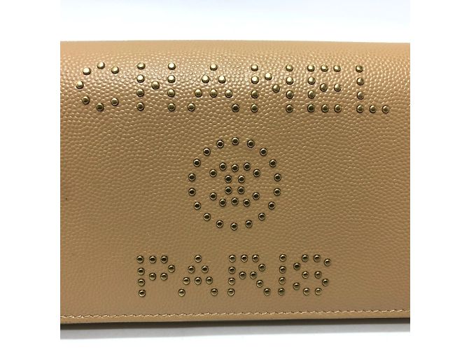 Chanel Beiger Leder Langgeldbörse - Ansicht 6