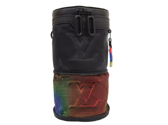 Borsa a spalla Louis Vuitton Porocheon M45604 espandibile Nero Multicolore - vista 3