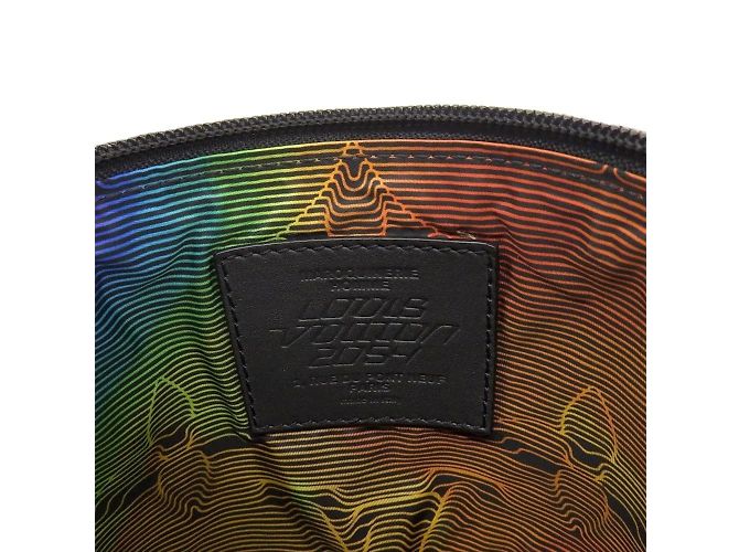Borsa a spalla Louis Vuitton Porocheon M45604 espandibile Nero Multicolore - vista 9