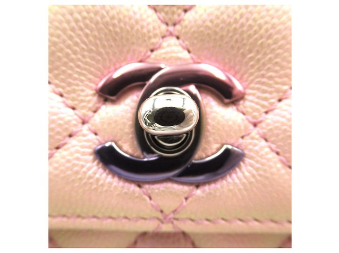 Chanel Coco Handle Matelasse 2-Way Shoulder Bag Pink - view 9