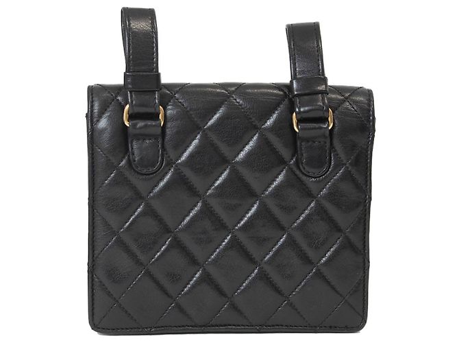 Borsa a vita Chanel Matelassé 70 Nera Nero - vista 4