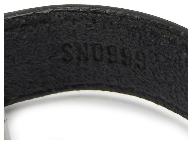 Bracciale in pelle nera Louis Vuitton Nero - vista 7