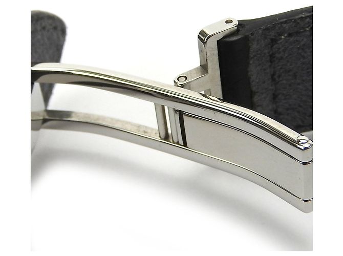 Bracciale in pelle nera Louis Vuitton Nero - vista 8