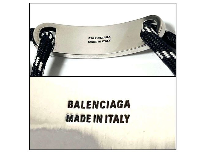 Pulsera de encanto de placa para hombre Balenciaga - vista 9