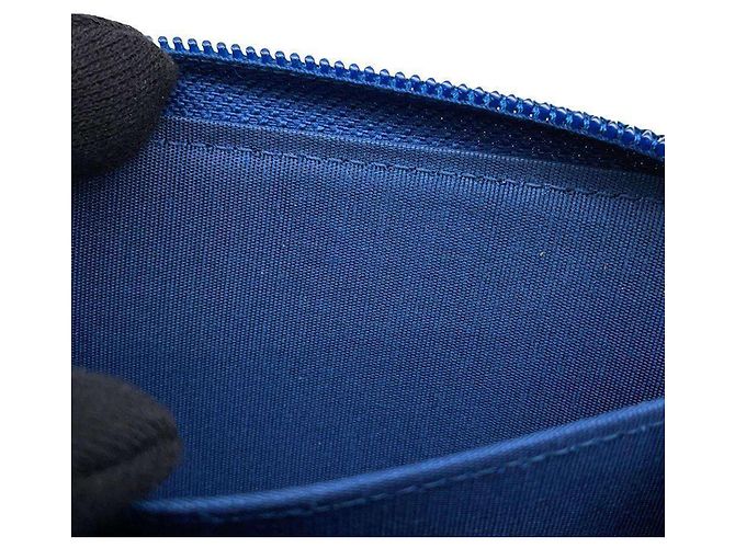 Boy Monedero de piel de cordero Chanel Azul - vista 5