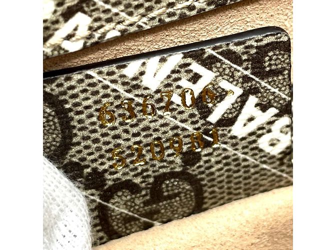 Sac à main Gucci 636706 Collaboration Balenciaga Beige - vue 10