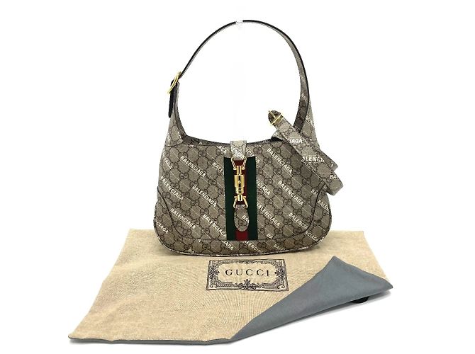 Sac à main Gucci 636706 Collaboration Balenciaga Beige - vue 12