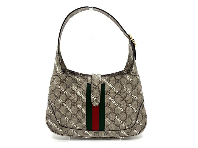 Sac à main Gucci 636706 Collaboration Balenciaga Beige - vue 2