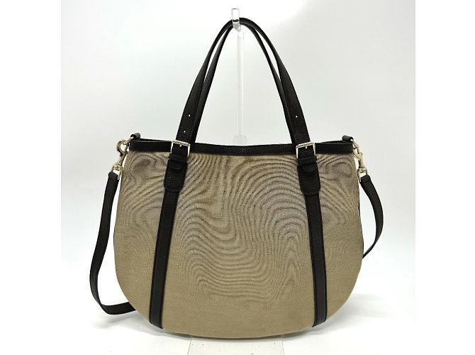 Borsa a Spalla Gucci Beige GG 2WAY - vista 2