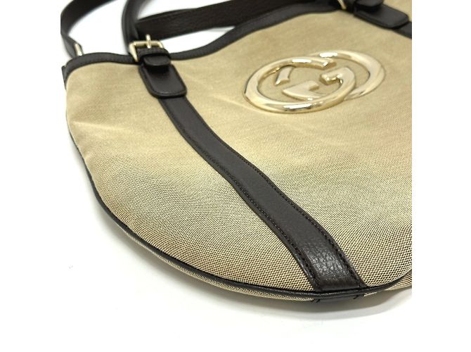 Borsa a Spalla Gucci Beige GG 2WAY - vista 5
