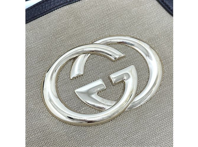 Borsa a Spalla Gucci Beige GG 2WAY - vista 6