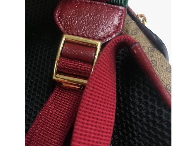 Zaino GG Supreme Gucci 647816 Beige - vista 11