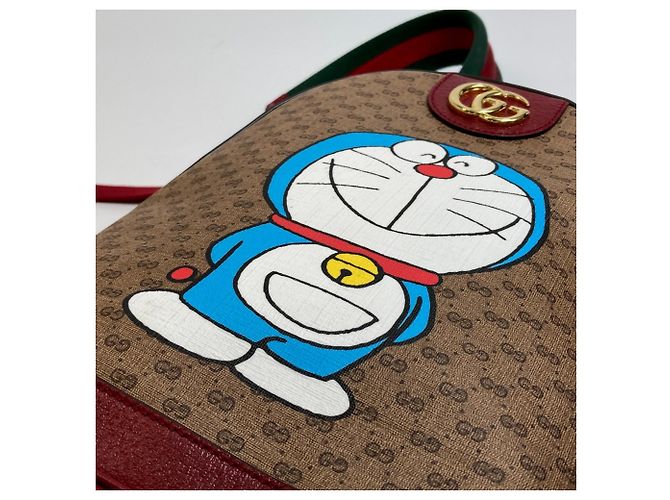 Zaino GG Supreme Gucci 647816 Beige - vista 13