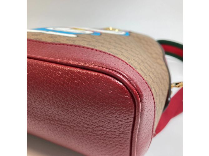 Zaino GG Supreme Gucci 647816 Beige - vista 5