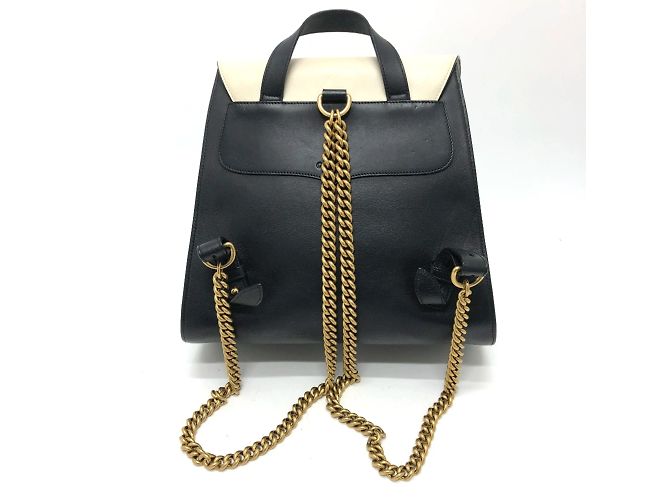 Schwarzer Leder-Rucksack von Gucci - Ansicht 2