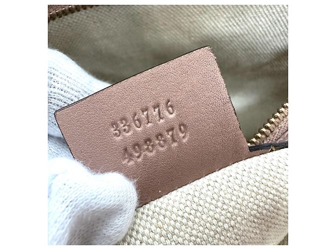 Gucci Beiger Lackleder-Shopper - Ansicht 12