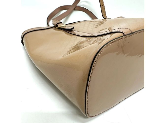 Gucci Beiger Lackleder-Shopper - Ansicht 5